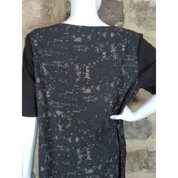 Elie Tahari For‎ Design Nation Dress Woman's XL Black Gray Zipper Accents Boxy - Picture 6 of 12